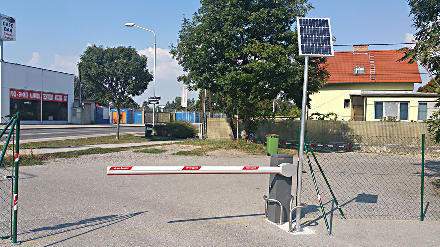 Solarschranke / Schrankenanlage Solarschranke Wien, Österreich